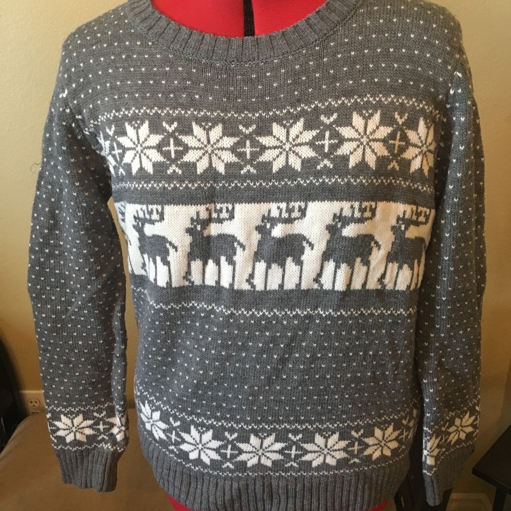 Grey Christmas Sweater